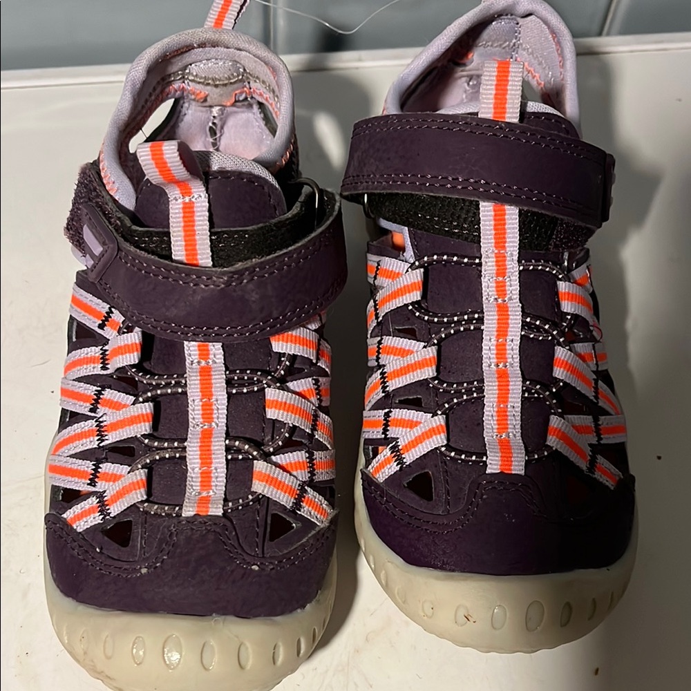High Sierra Purple and Orange Water Shoes with Protective Design